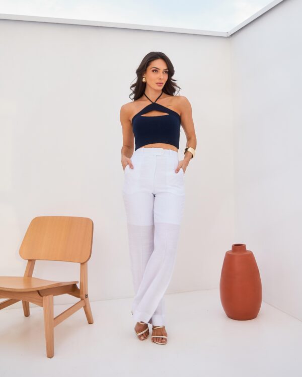 Cropped Canelado Cut Out - Imagem 4